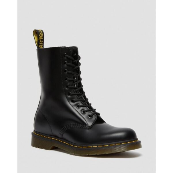 Bota Dr. Martens 1490 10 Agujeros Smooth - NEGRO