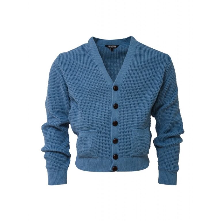 Cardigan de Punto RELCO - AZUL DEGRADADO