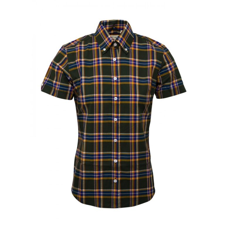 RELCO Camisa Chica Manga Corta Button-Down - VERDE