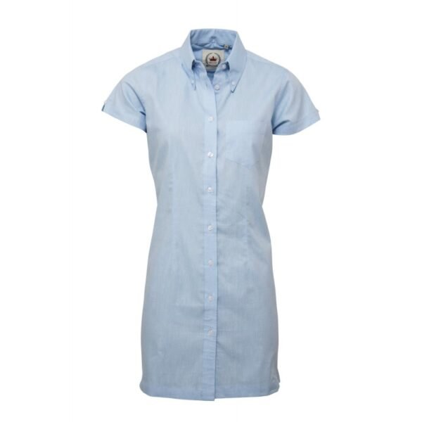 RELCO Vestido Chica Manga Corta Button-Down - CELESTE