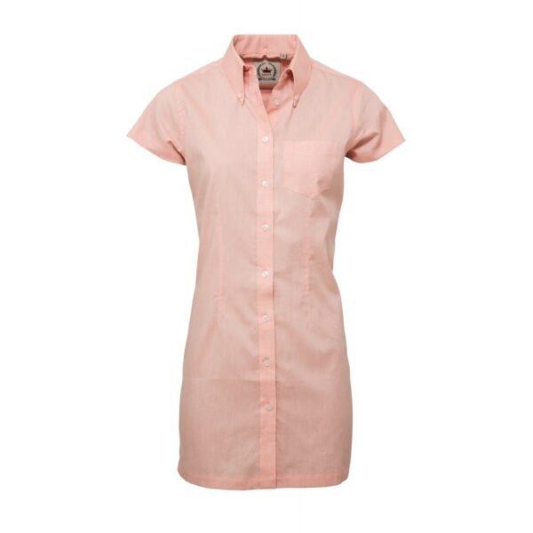 RELCO Vestido Chica Manga Corta Button-Down - NARANJA MELOCOTON