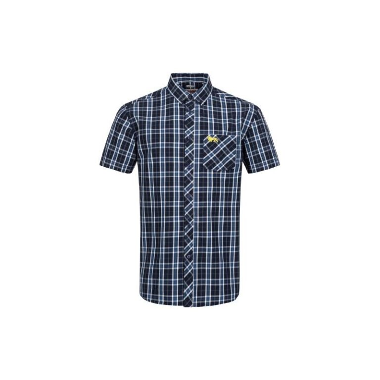 Camisa Manga Corta LONSDALE KABER - AZUL