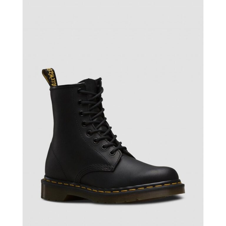Bota Dr. Martens 1460 Black Greasy Smooth - NEGRO GRASA
