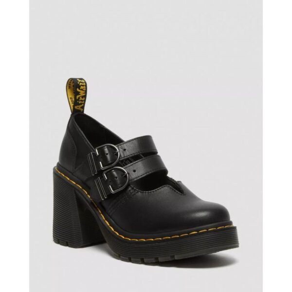 Zapatos Dr. Martens de Tacon EVIEE de Piel - NEGROS