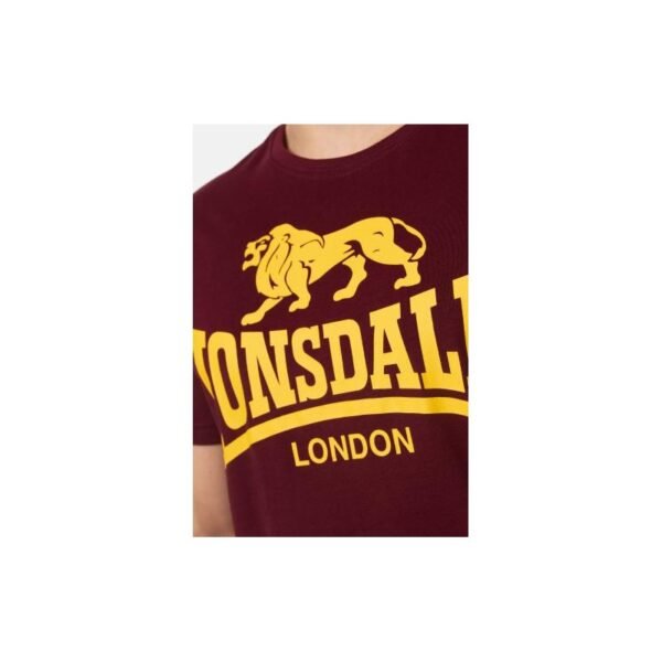 Camiseta LONSDALE Logo - GRANATE