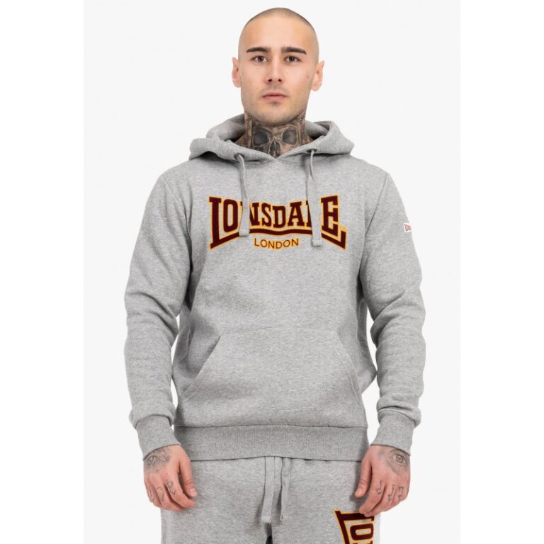 Sudadera Capucha LONSDALE CLASSIC LL002 - GRIS