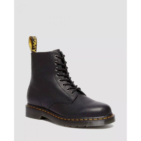 Bota Dr. Martens Pascal 8 Agujeros Virginia de Piel Blanda Ambassador - NEGRO